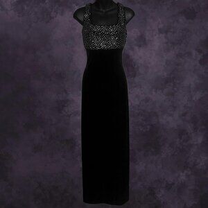 90s Algo Velvet Maxi Dress